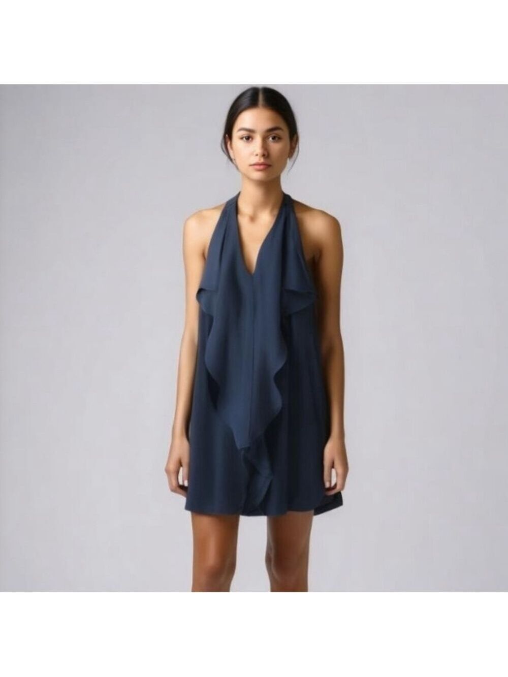 BCBGeneration Blue Ruffle Dress